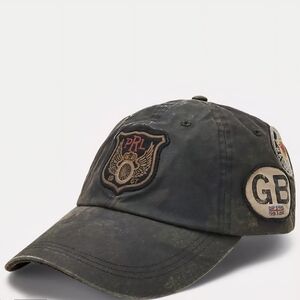 Polo by Ralph Lauren Olive Cap with Patches